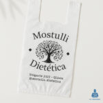 Bolsas Camisetas blanca Impresas Personalizadas Fabrica All Packaging