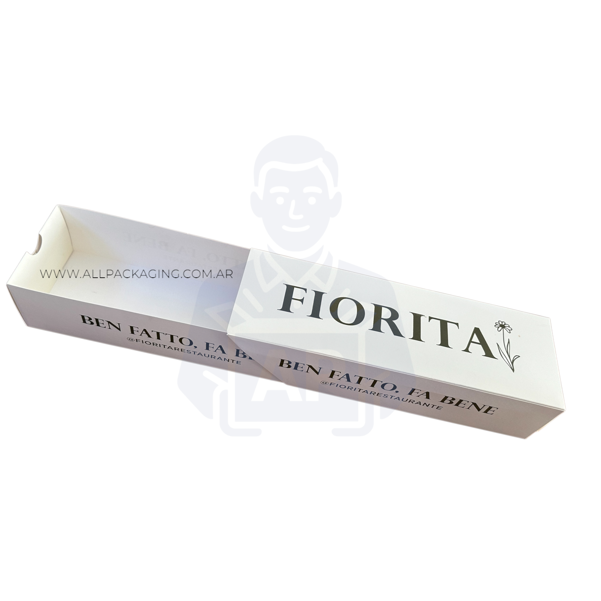 CAJA DESLIZABLE PIZZAS PASTELERIA ROLLS- ALL PACKAGING