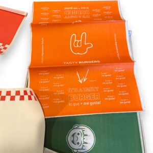 Papel Anti Grasas Personalizado PARA HAMBURGUESAS KIDDO
