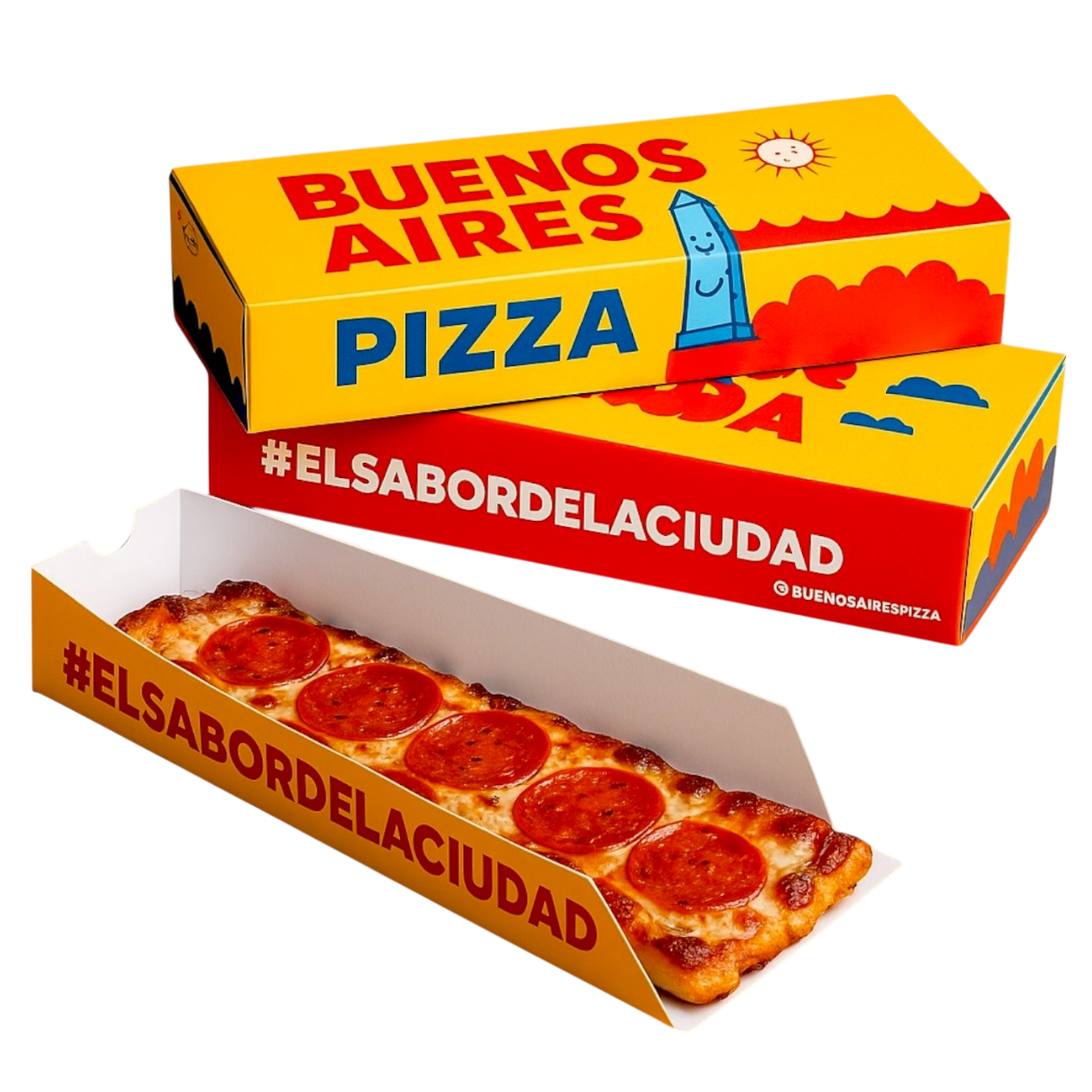 Pizza bs as deslizable