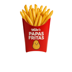 Porta Papas Fritas Personalizados CARTULINA mcdonals - All Packaging