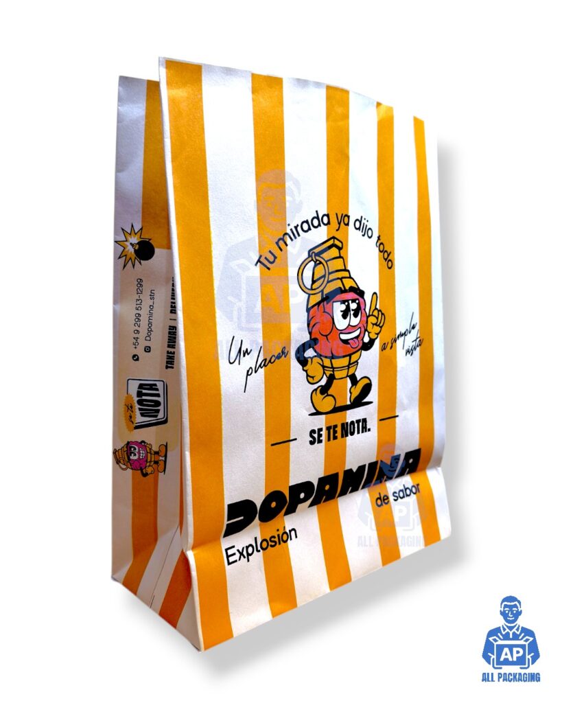 BOLSA DELIVERY BLANCA FM5 FM7 IMPRESA PERSONALIZADA