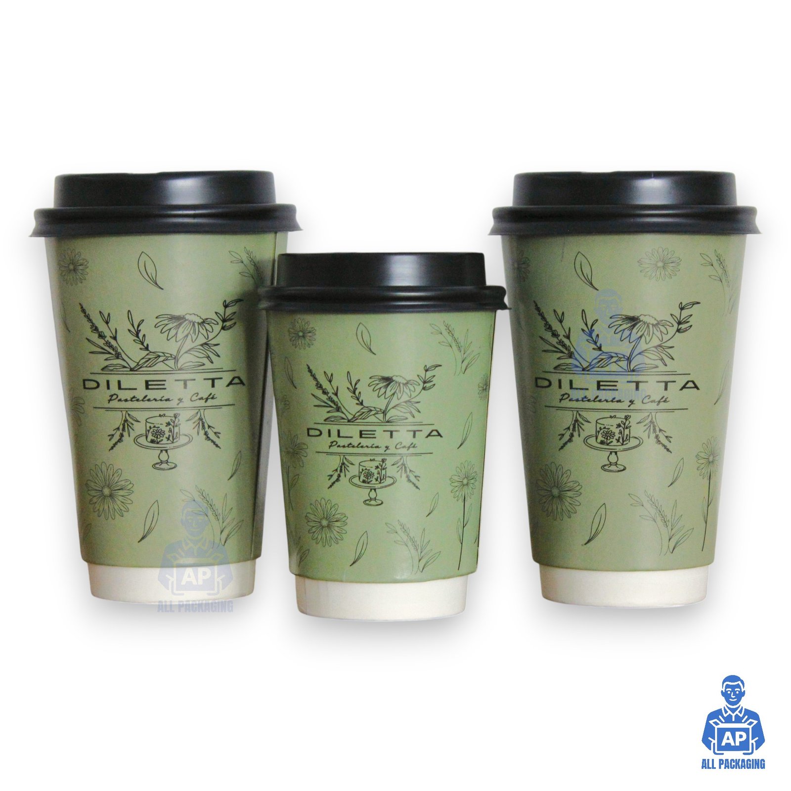 VASOS DE CAFE personalizado polipapel DILETTA salta