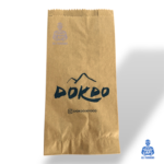 Bolsas panaderías facturas personalizada impresa marrón Kraft