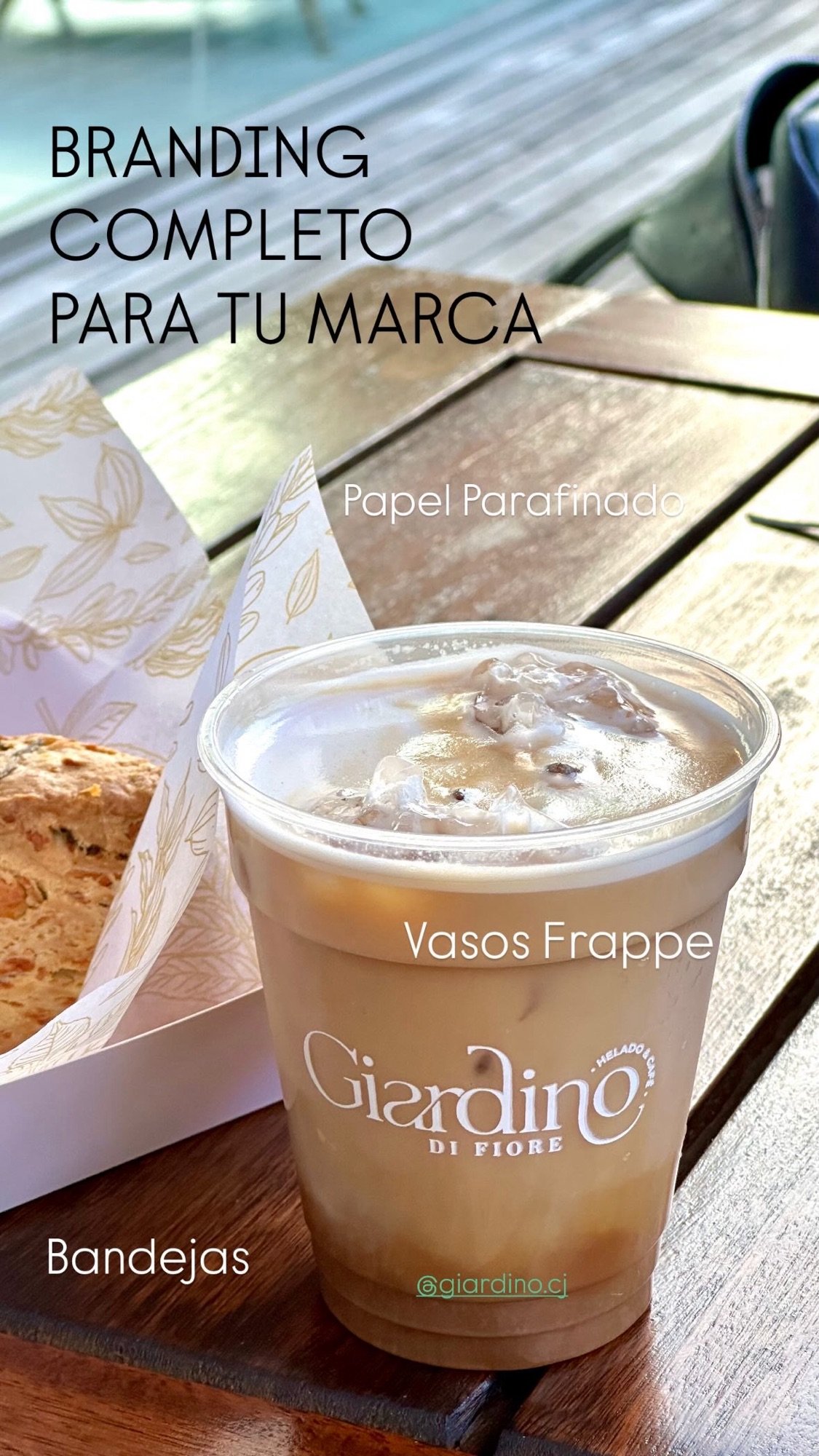 Vasos Frappe frio Plasticos impresos cafe