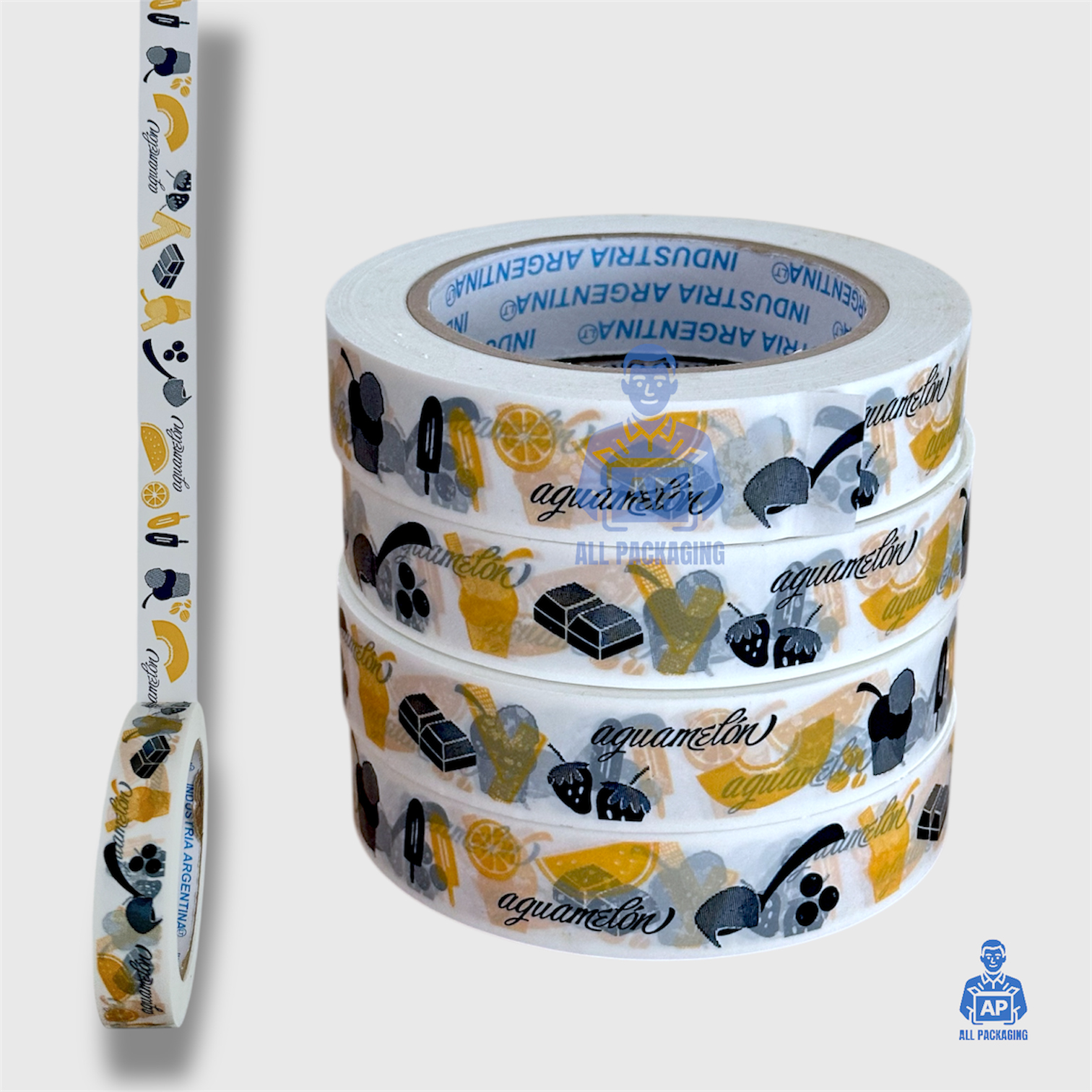 Cinta Adhesiva heladeria impresa - All Packaging