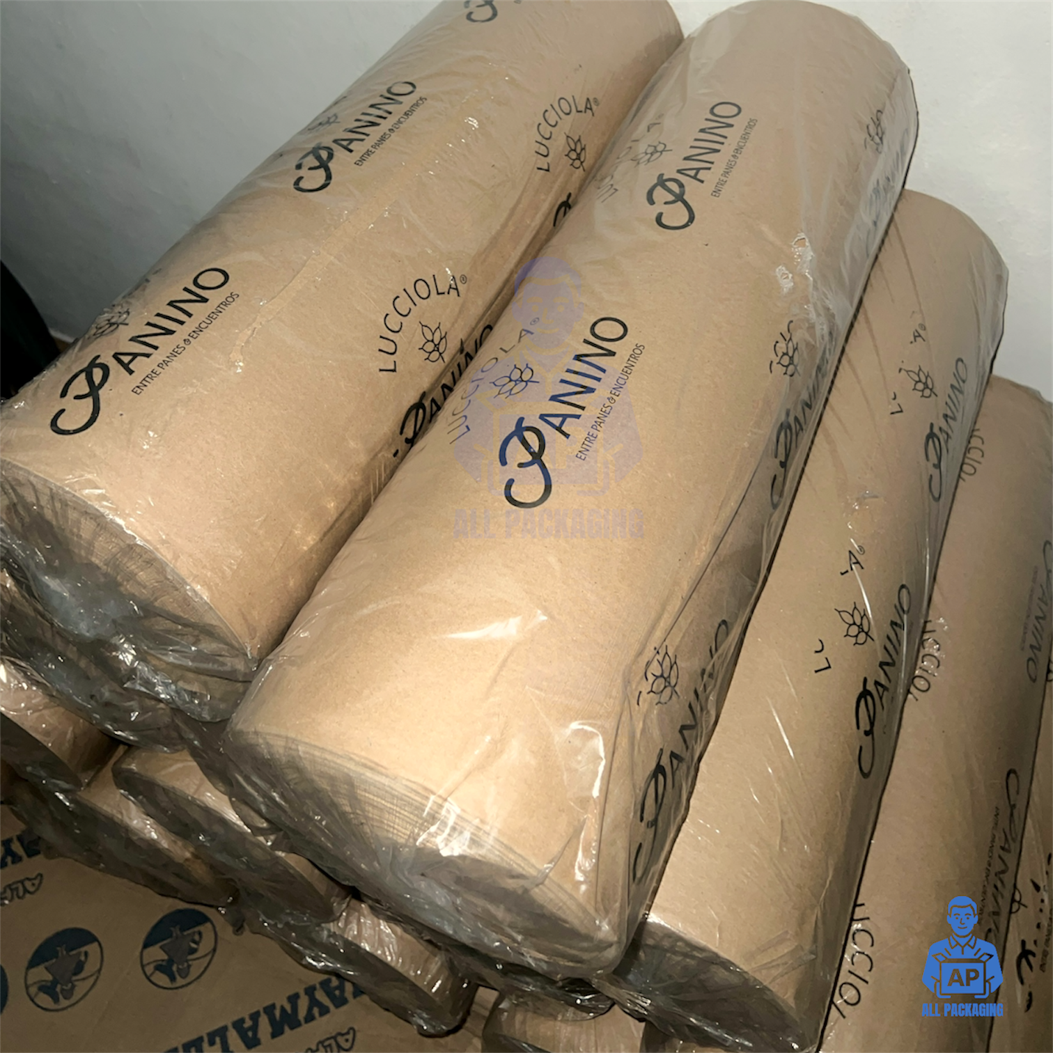 Bobina impresa Panaderia kraft marrón ecologica - Panino- All Packaging