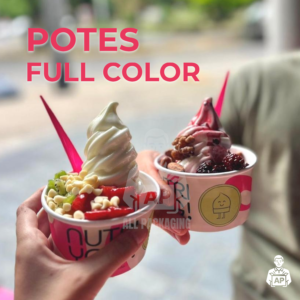 Vasos Cafe y Potes Helado Full Color