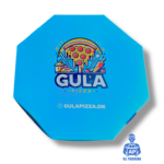 Caja pizza Cartulina impresa Full color gula- All Packaging