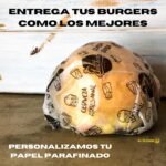 PAPEL PARAFINADO HAMBURGUESAS PERSONALIZADO