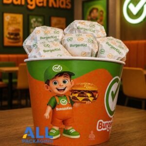 Baldes para Hamburguesas Personalizados – Polipapel Impreso Full Color